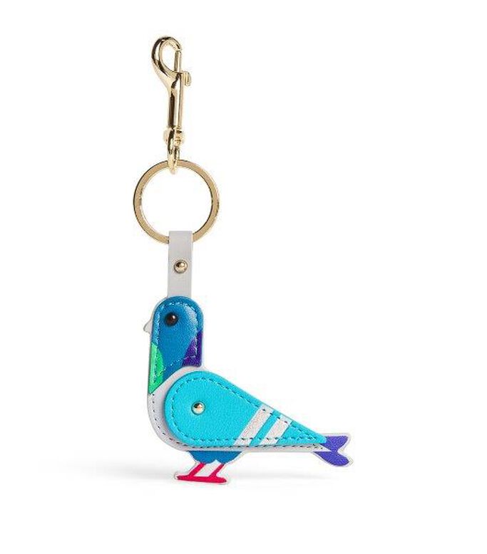 Leather Pigeon Keyring, , hi-res