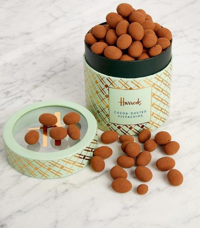 MILK COCOA DUSTED PISTACHIOS 325G, , hi-res