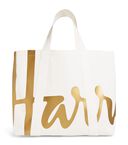 CONTEMP LOGO IVORY W/GOLD LARGE TOTE