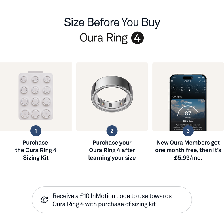 Oura Ring 4 - Silver - Size 8, , hi-res