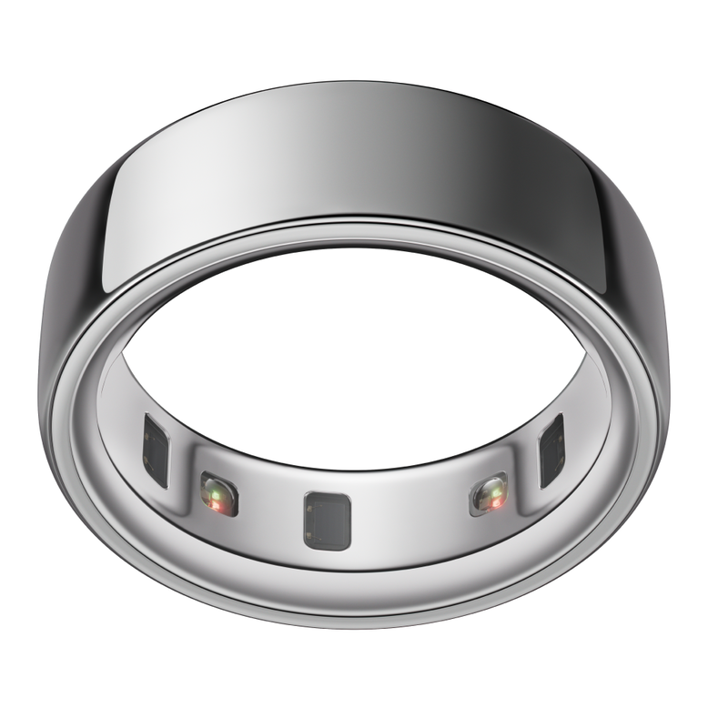 Oura Ring 4 - Silver - Size 8, , hi-res