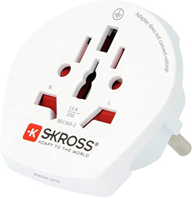 SKROSS World To EU Adapter with USB