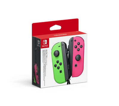 Nintendo Joycon Pair Neon Green Pink