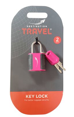 Destination Travel Magenta Single Key Lock