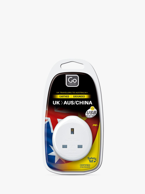 2Pk UK To Aus Go Travel Adpater Twin