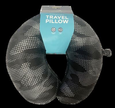Destination Travel Camo Microbead Pillow