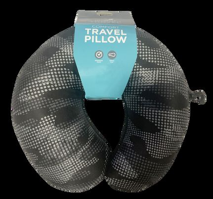 Destination Travel Camo Microbead Pillow