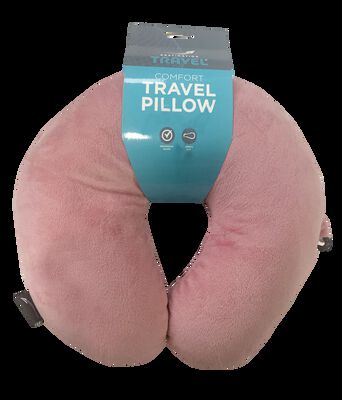 Destination Travel Pink Microbead Pillow