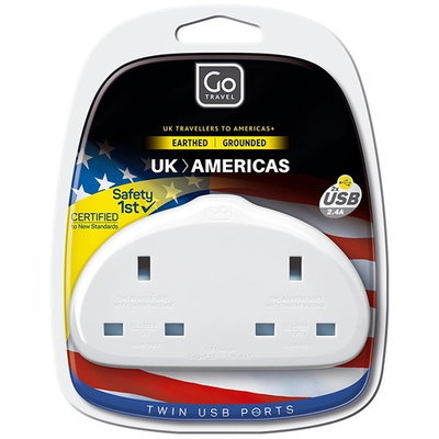 Go Travel UK USA Adapter Duo And USB