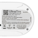 Longlife Battery Carbon Monoxide Detector &ndash; UltraFire ULLCO10 with Strap, , hi-res