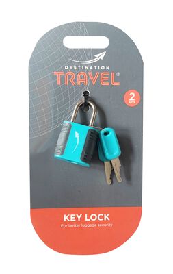 Destination Travel Teal Single Key Lock