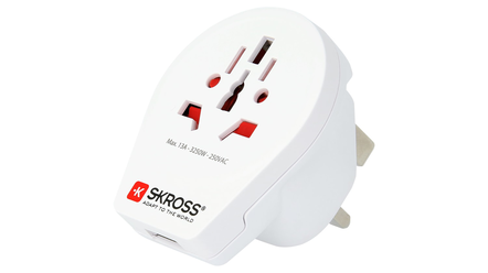SKROSS World To UK Adapter With USB, , hi-res
