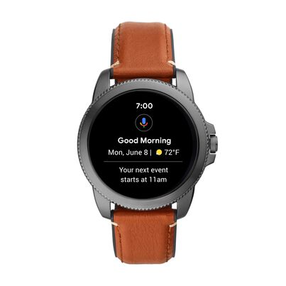 Fossil Gen 5E Smartwatch Brown Leather, , hi-res
