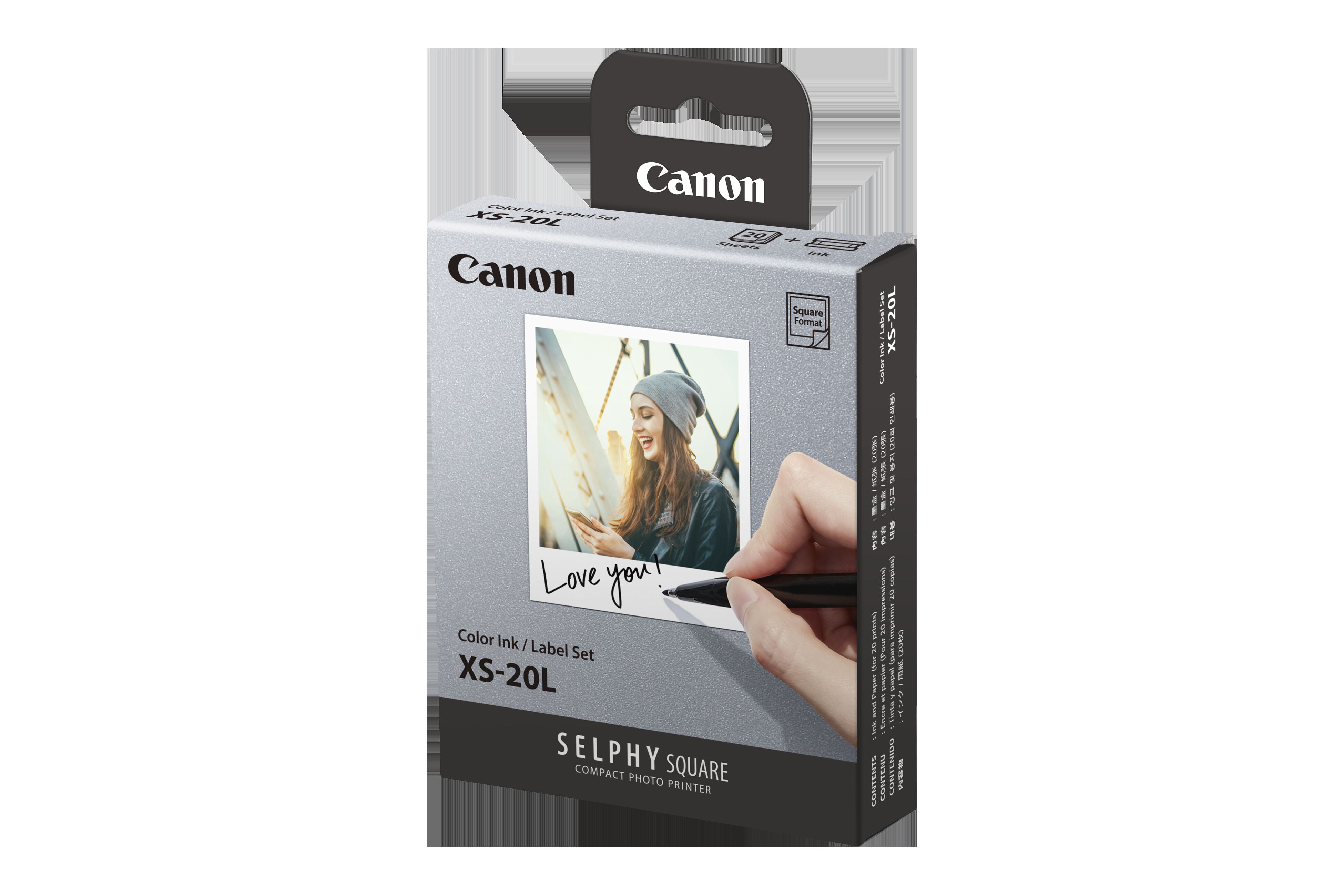 Canon SELPHY Color Ink & Label XS-20L Set (20 Sheets)