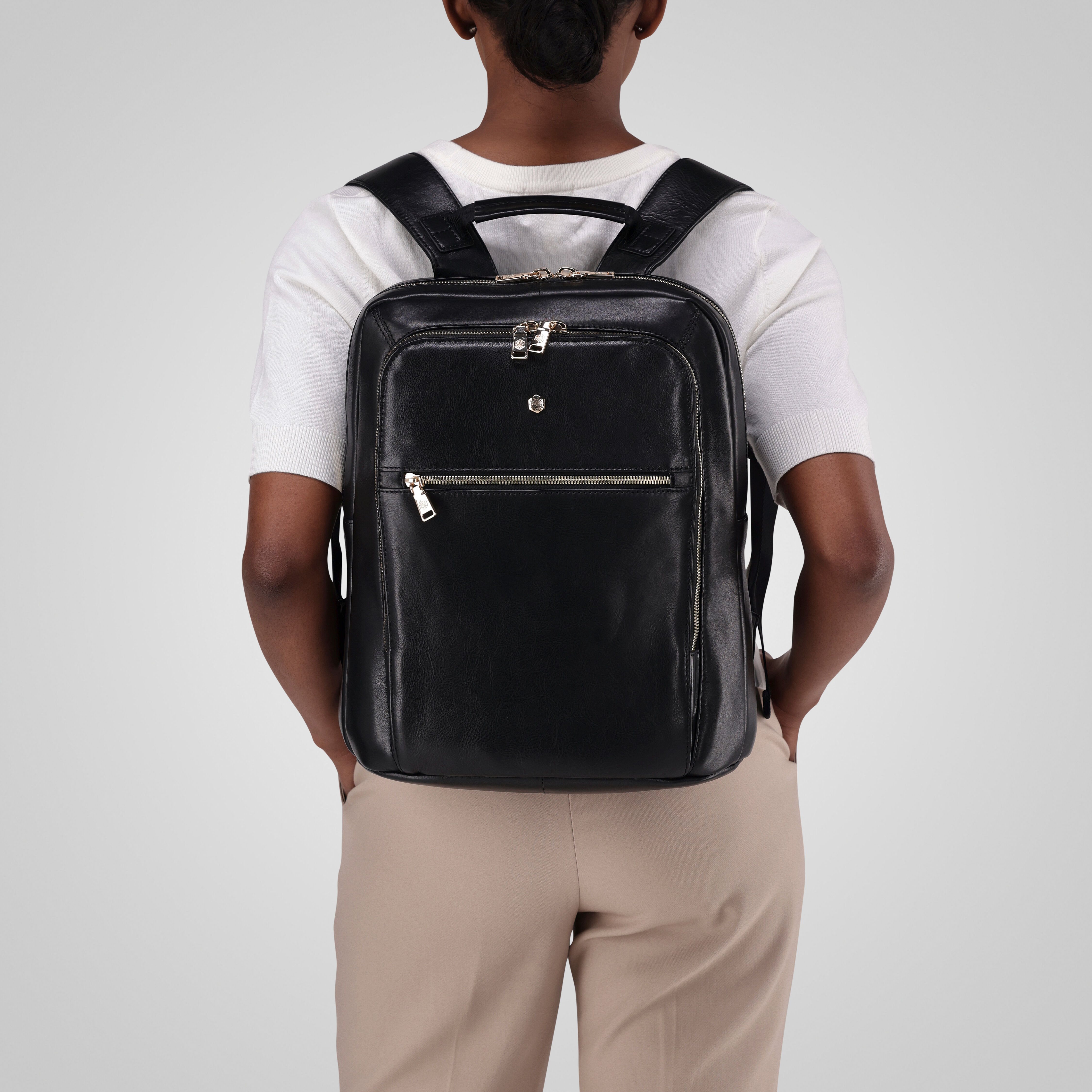 Jekyll and Hide Ladies Laptop Backpack, Black Backpack | Heathrow