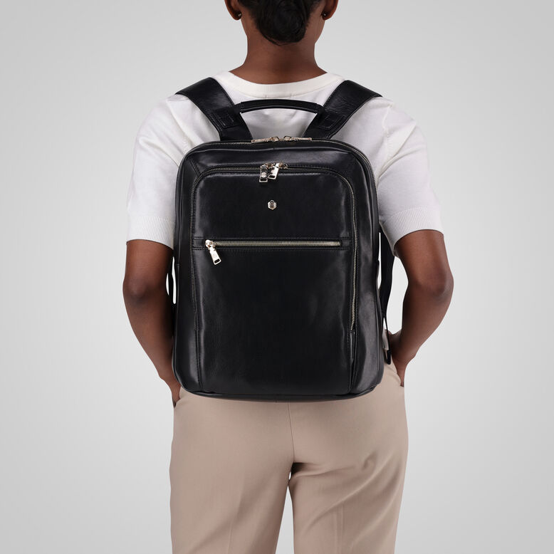 Ladies Laptop Backpack, Black, , hi-res