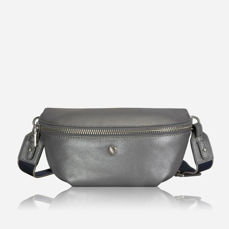 Ladies Waist Bag, Silver, , hi-res