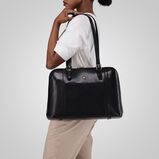 Ladies Laptop Shopper, Black, , hi-res