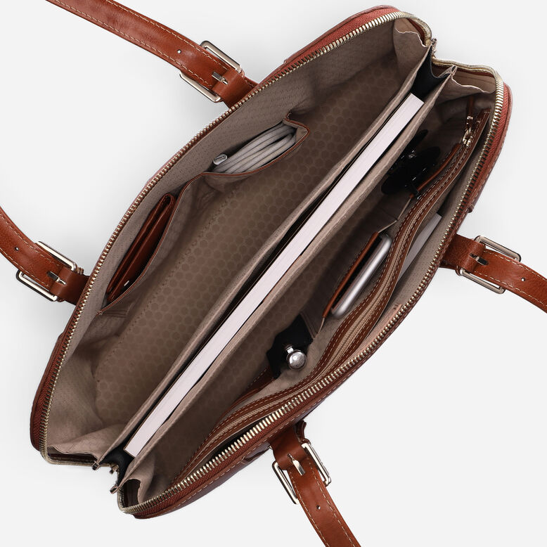 Ladies Laptop Shopper, Tan, , hi-res