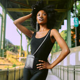 Ladies Small Crossbody Bag, Silver, , hi-res