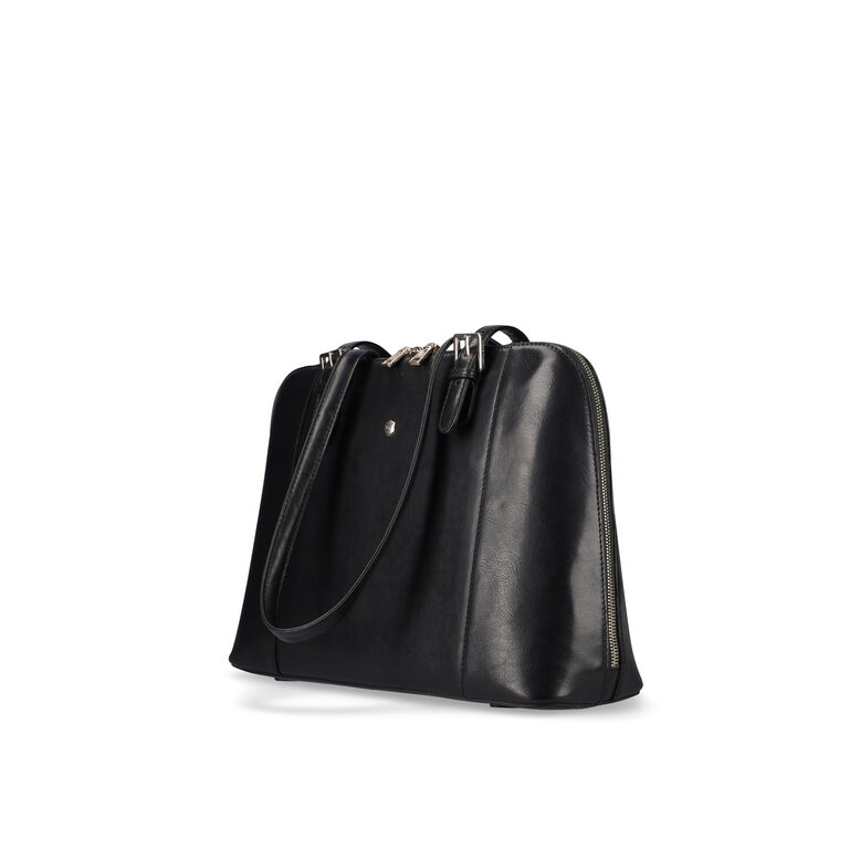 Ladies Laptop Shopper, Black, , hi-res