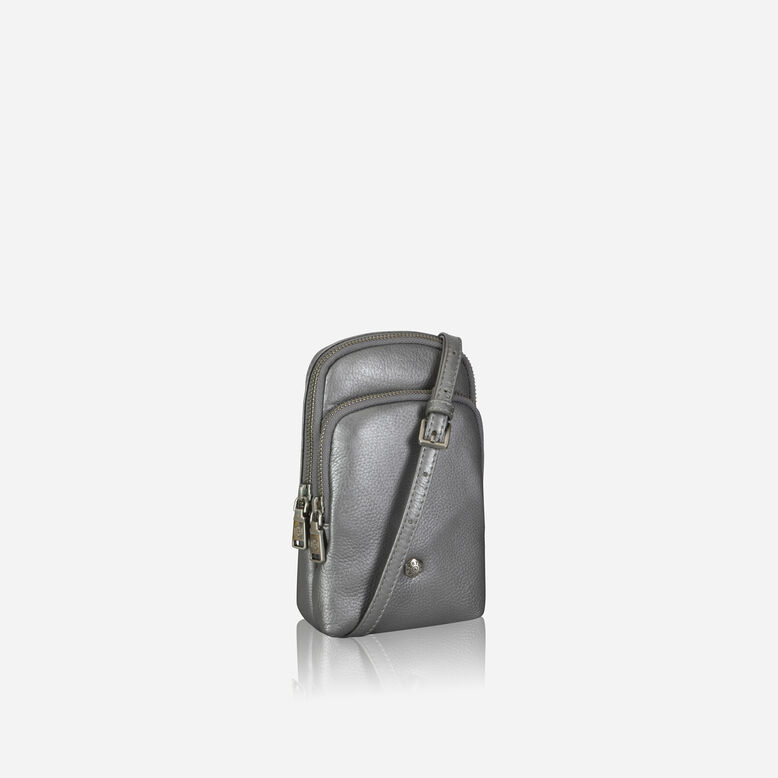 Ladies Small Crossbody Bag, Silver, , hi-res