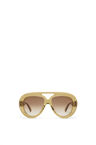 Round Spoiler Aviator sunglasses in acetate
