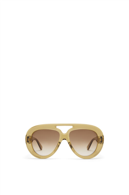 Round Spoiler Aviator sunglasses in acetate, , hi-res