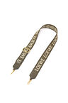 Anagram strap in jacquard and calfskin