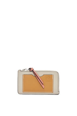 Coin cardholder in soft grained calfskin