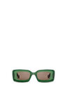 Rectangular sunglasses in acetate