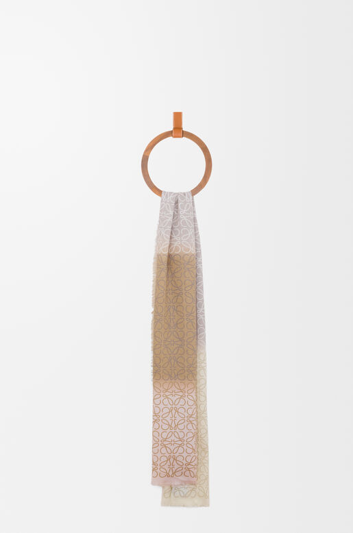 Scarf in wool, silk and cashmere blend, , hi-res