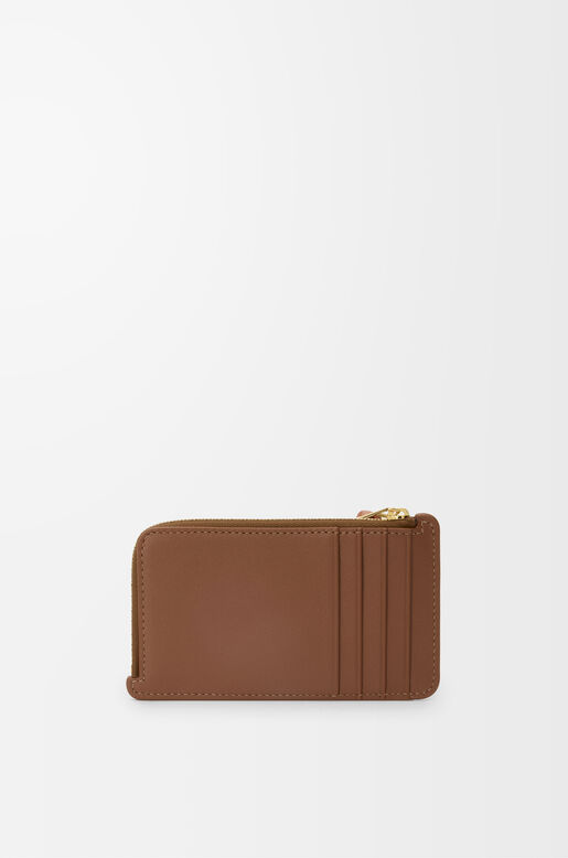 Knot coin cardholder in shiny nappa calfskin, , hi-res