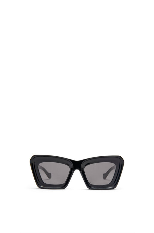 Beveled Cateye sunglasses in acetate, , hi-res