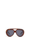 Round Spoiler Aviator sunglasses in acetate