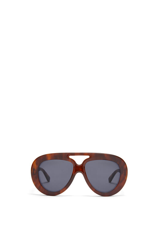 Round Spoiler Aviator sunglasses in acetate, , hi-res