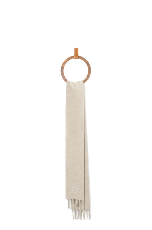 Scarf in wool and cashmere, , hi-res