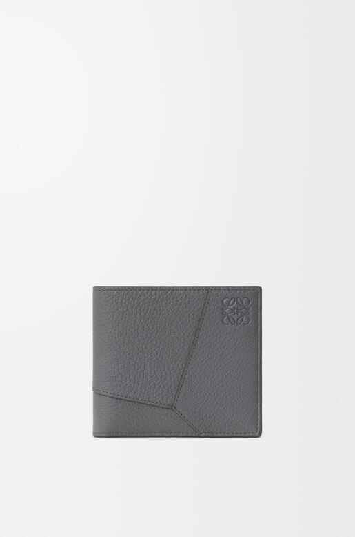 Puzzle Edge bifold wallet in supple grained calfskin, , hi-res