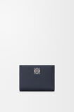 Anagram compact wallet in pebble grained calfskin, , hi-res