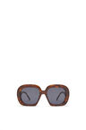 Square halfmoon sunglasses in acetate