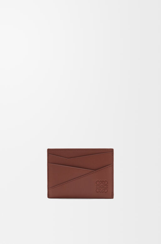 Puzzle plain cardholder in classic calfskin, , hi-res