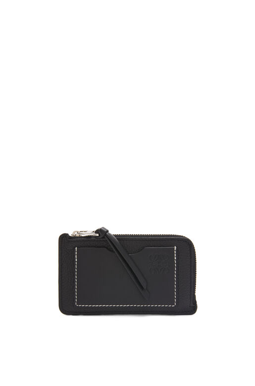 Coin cardholder in soft grained calfskin, , hi-res