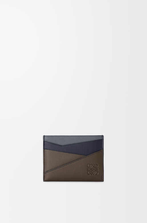 Puzzle plain cardholder in classic calfskin, , hi-res