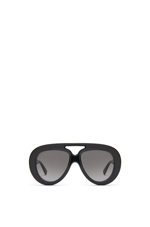 Round Spoiler Aviator sunglasses in acetate, , hi-res