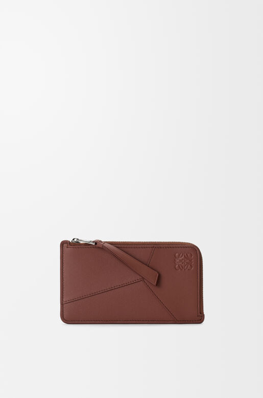 Puzzle long coin cardholder in classic calfskin, , hi-res