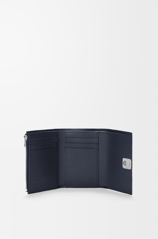 Anagram small vertical wallet in pebble grained calfskin, , hi-res