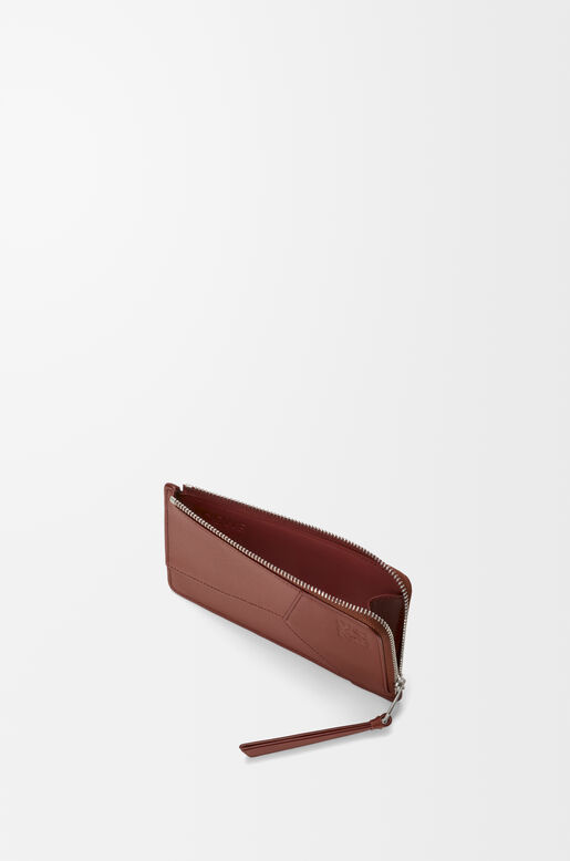 Puzzle long coin cardholder in classic calfskin, , hi-res