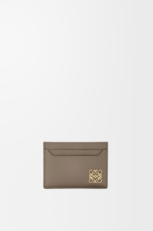 Anagram plain cardholder in pebble grained calfskin, , hi-res