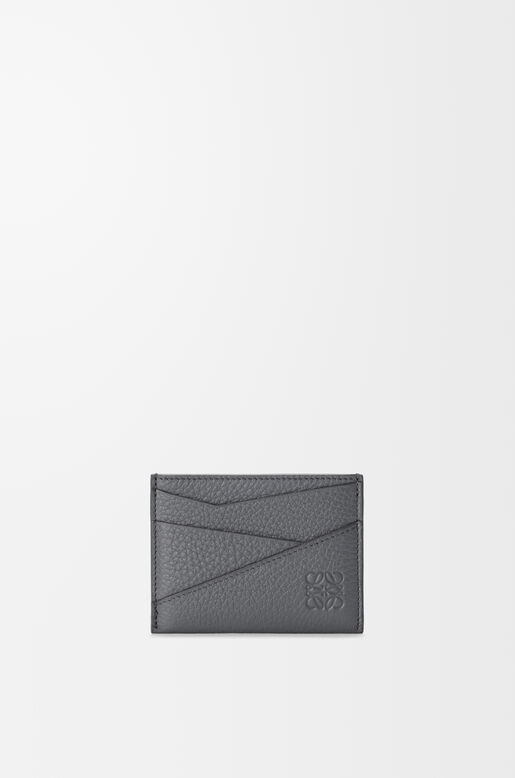 Puzzle Edge plain cardholder in supple grained calfskin, , hi-res