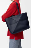 Medium horizontal Puzzle Fold tote in soft grained calfskin, , hi-res